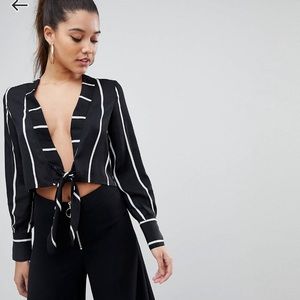 Pretty little thing crop blouse